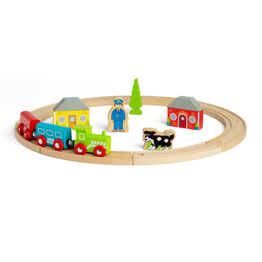 Bigjigs My First Wooden Train Set - 20 Pieces