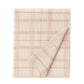 Lorena Canals Handloom Bed Throw - Tartan - Rose