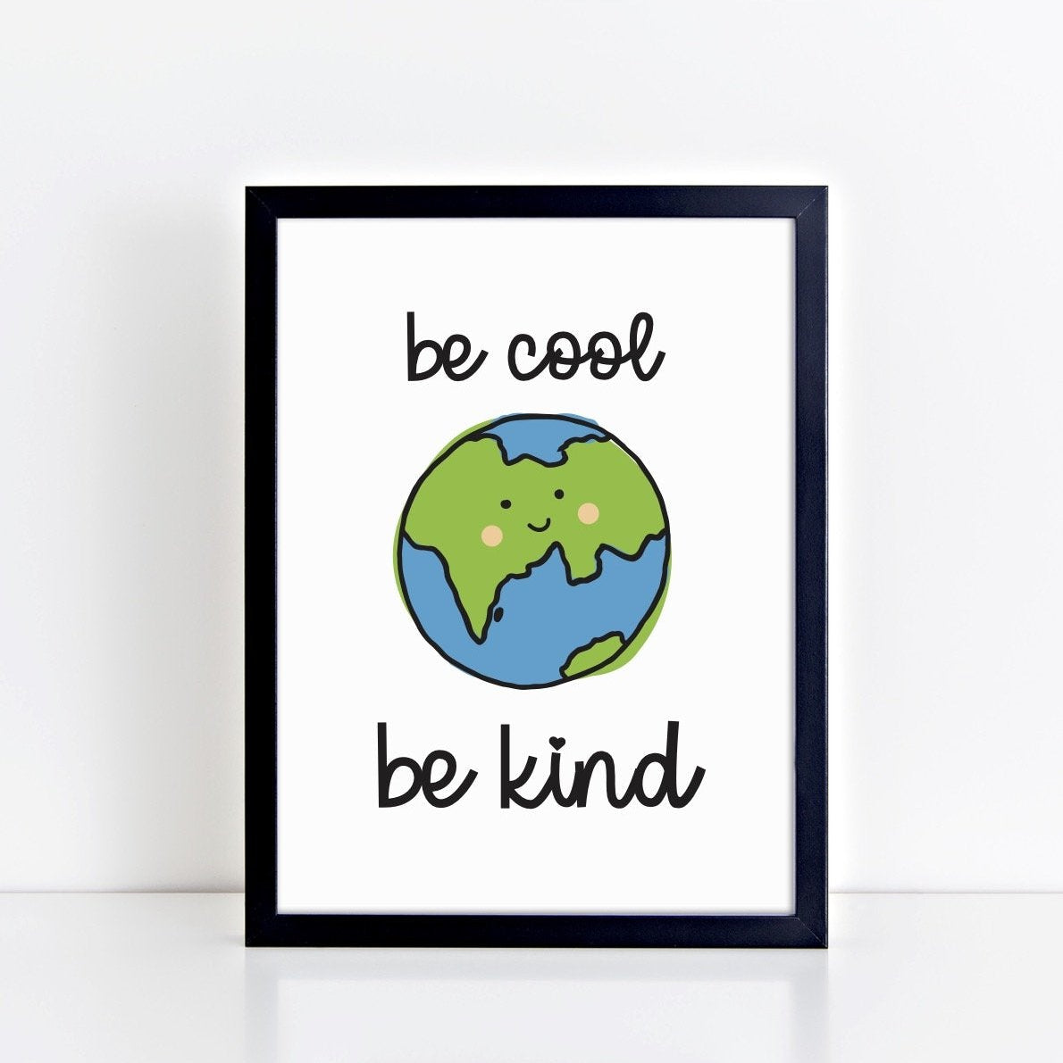 The Little Jones Be Cool Be Kind Print - Earth