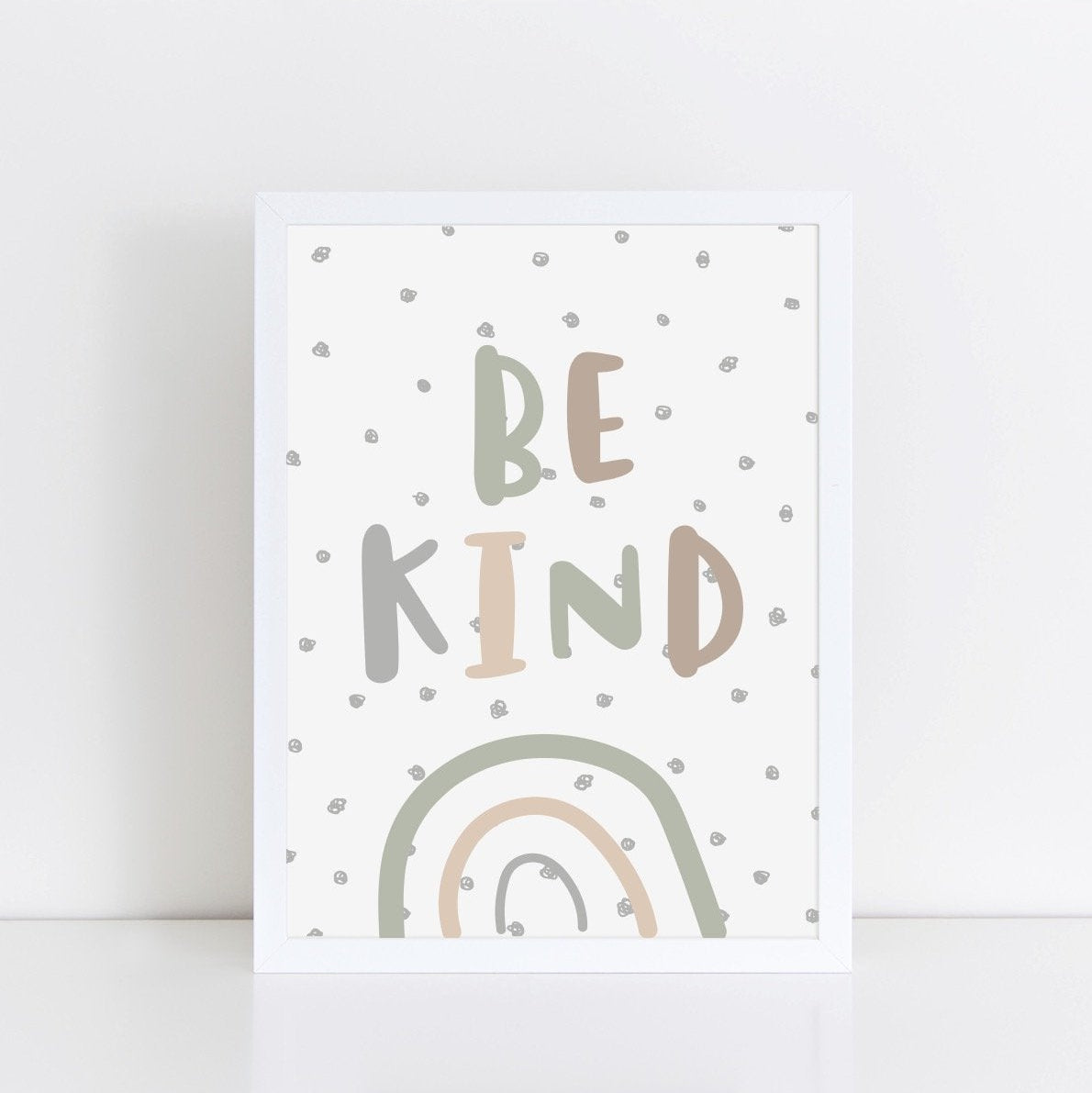 The Little Jones Be Kind Print - Muted Camo