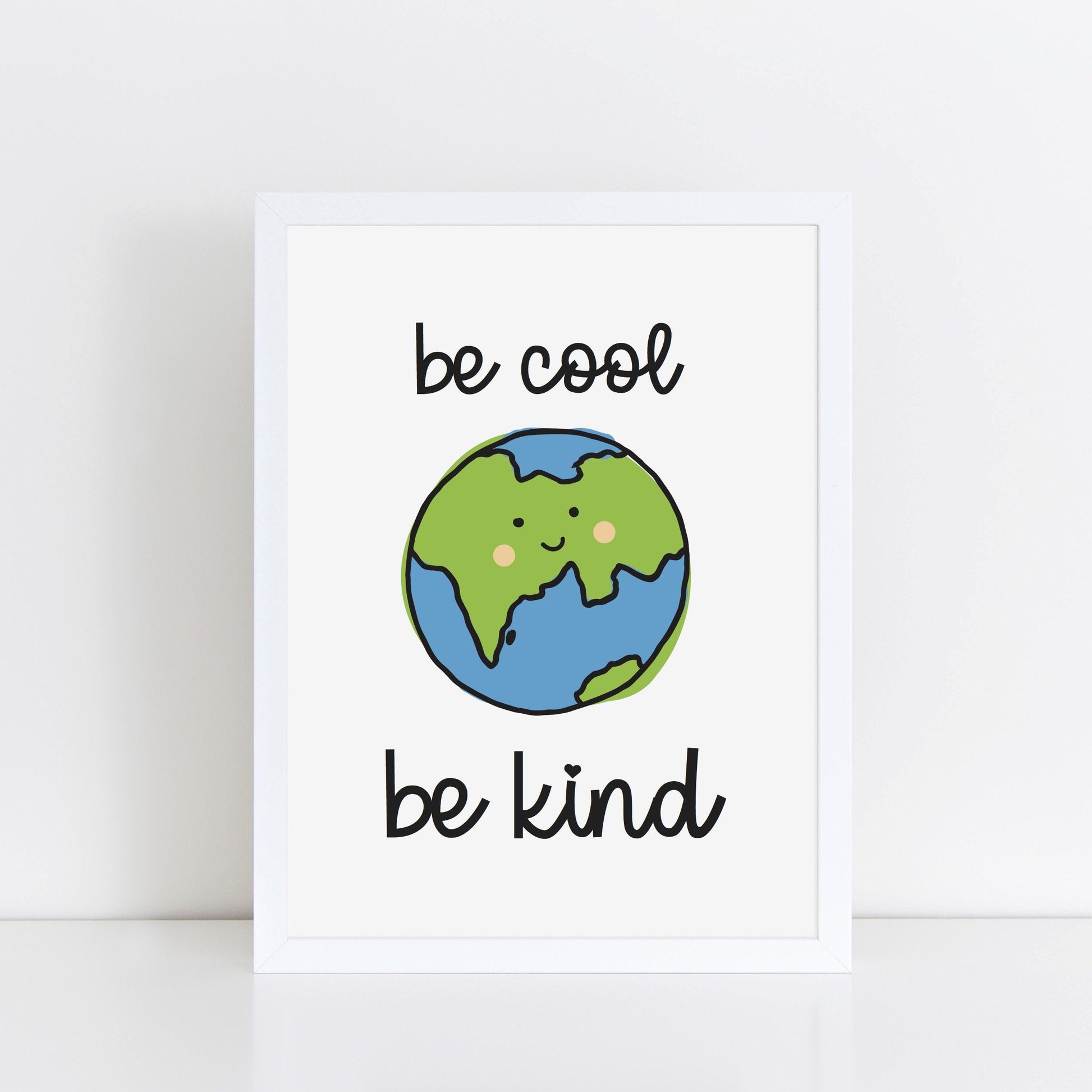 The Little Jones Be Cool Be Kind Print - Earth