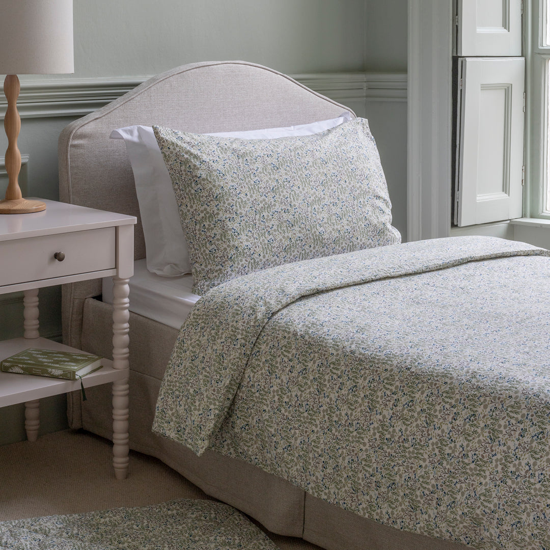 Avery Row Organic Cotton Single Bedding Set - Riverbank