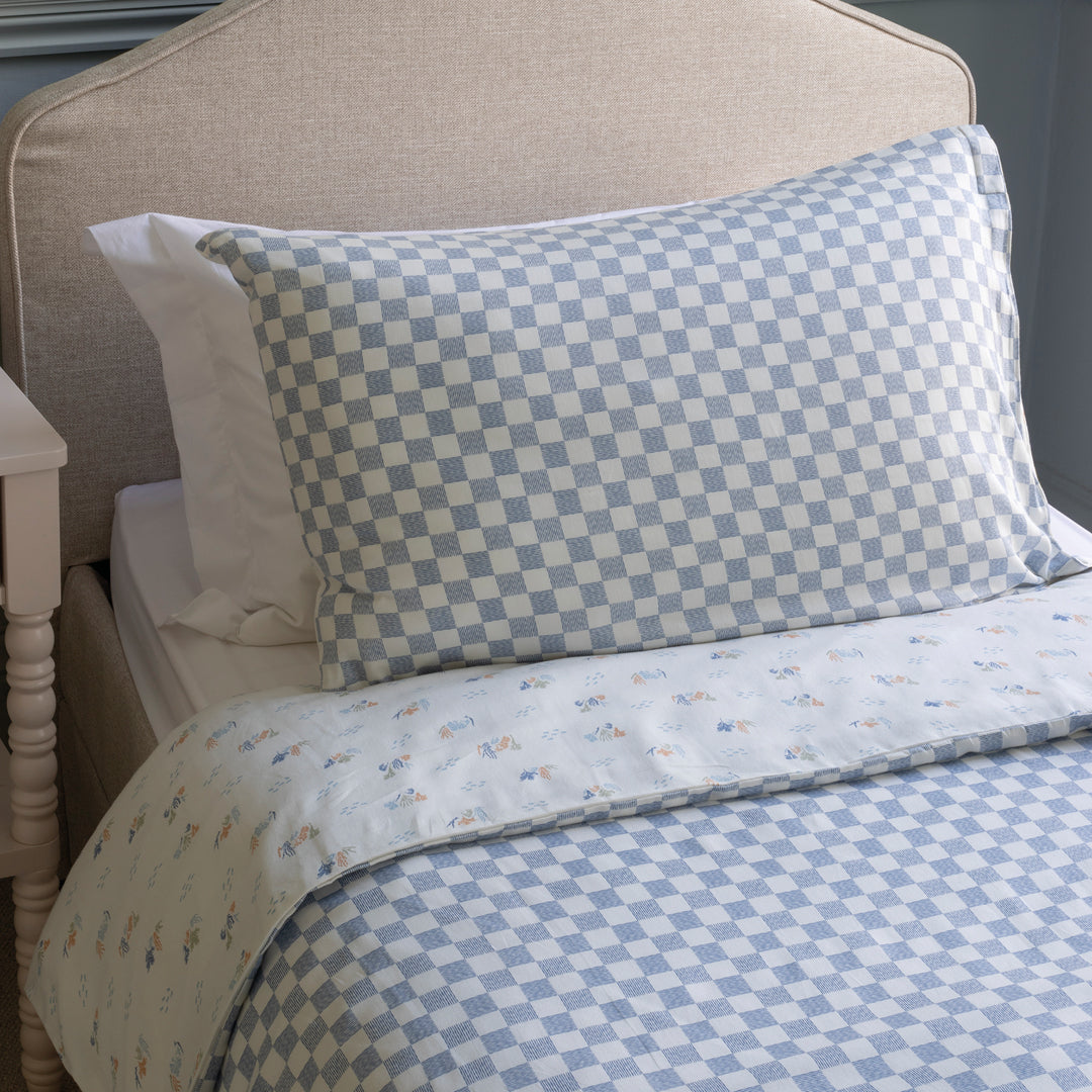 Avery Row Organic Cotton Single Bedding Set - Waves