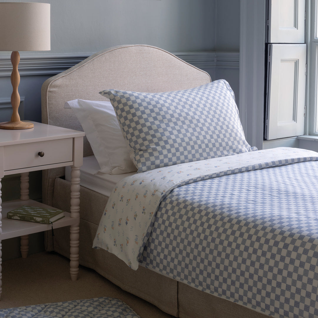 Avery Row Organic Cotton Single Bedding Set - Waves