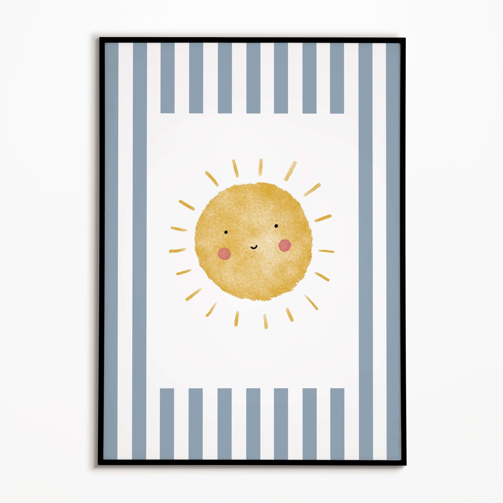 The Little Jones Sunshine Print - Blue Stripes