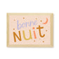 Bonne Nuit Kids Art Print by Hibou Home