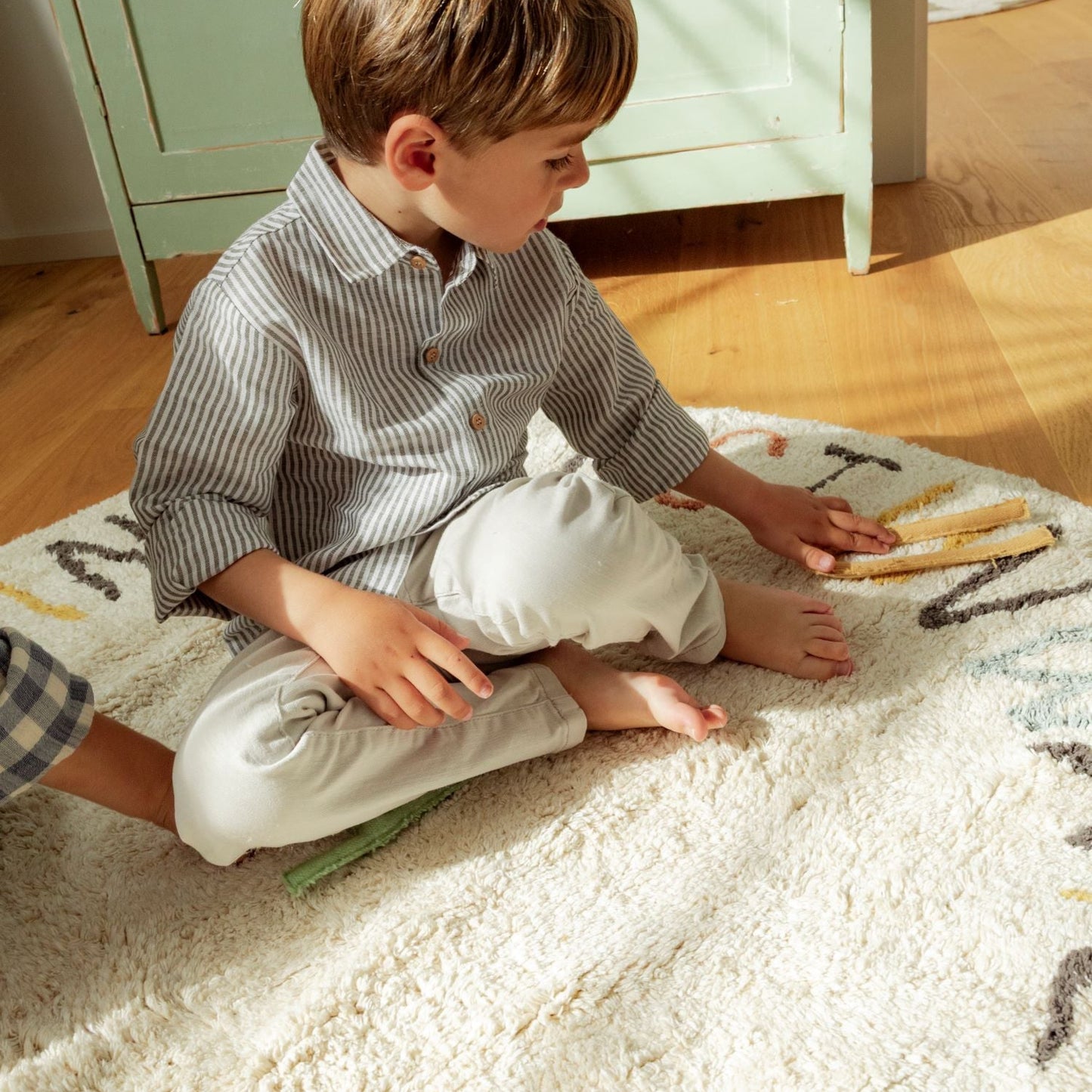 Lorena Canals Washable Play Rug ABC - Colour & Letters