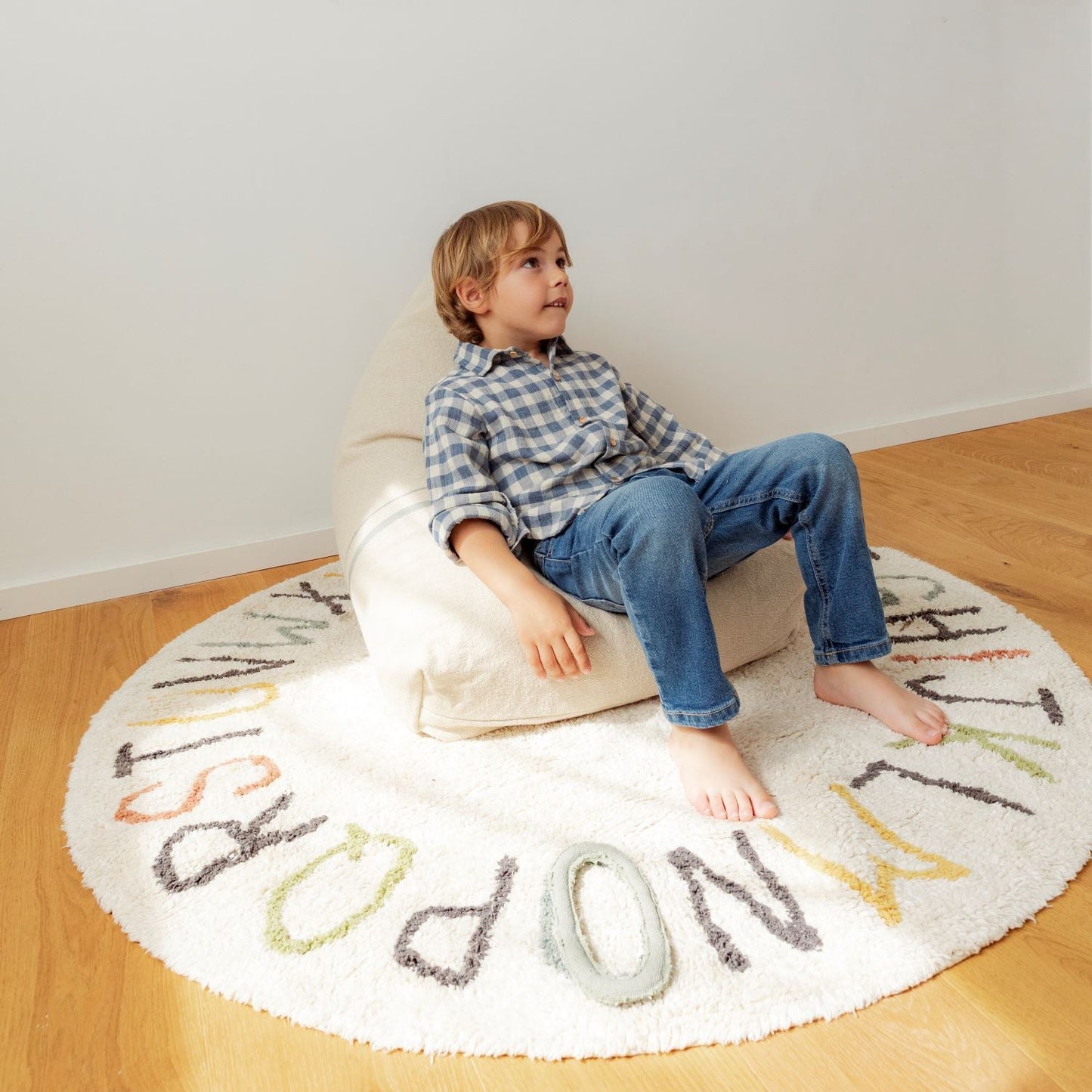 Lorena Canals Washable Play Rug ABC - Colour & Letters
