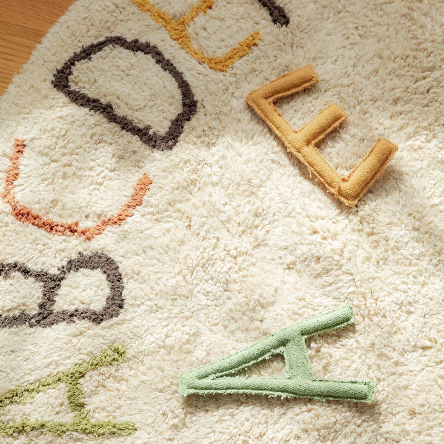 Lorena Canals Washable Play Rug ABC - Colour & Letters