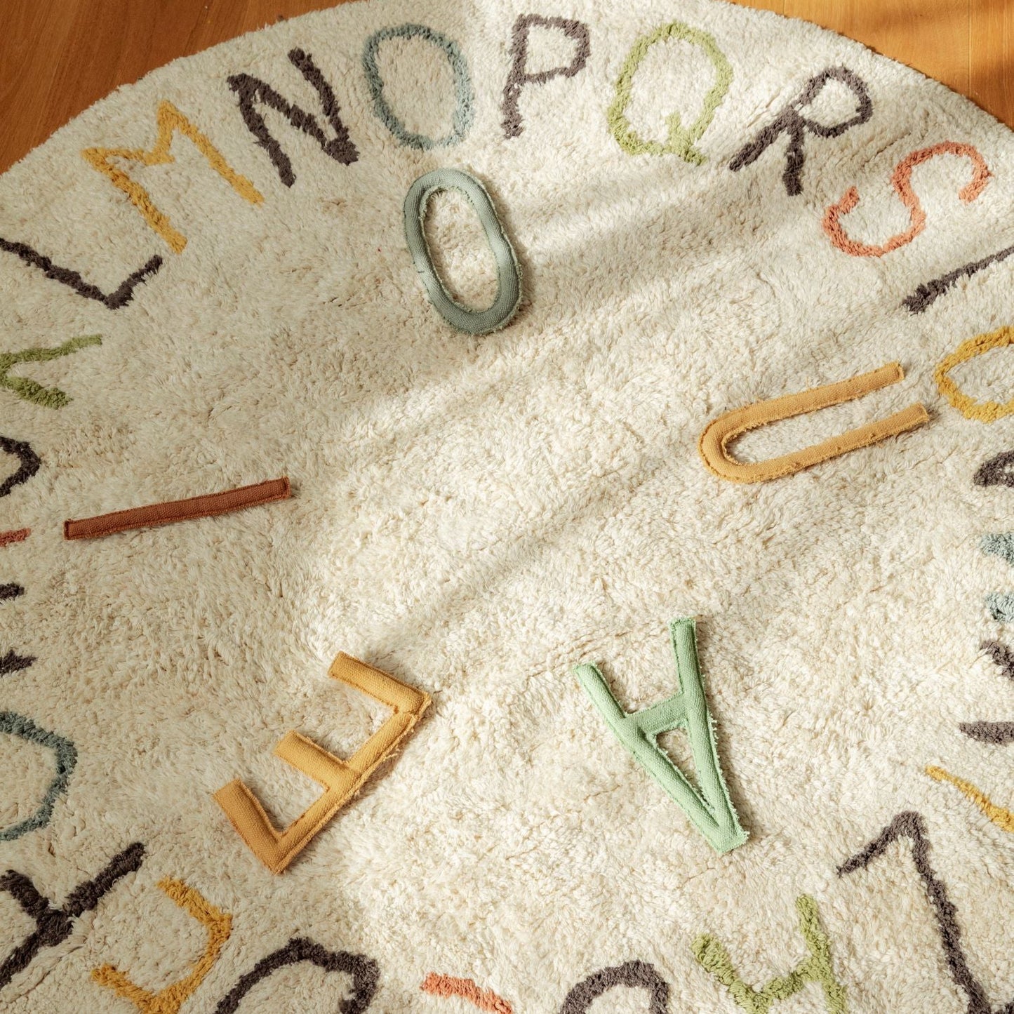 Lorena Canals Washable Play Rug ABC - Colour & Letters