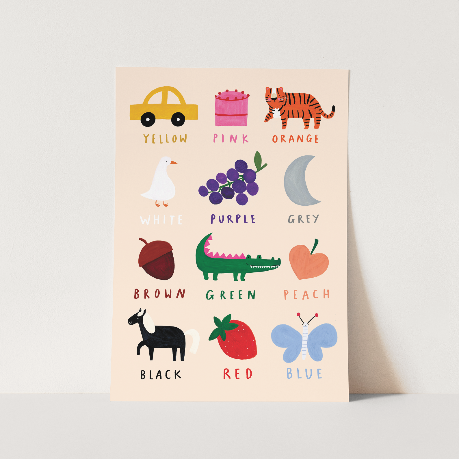 Kid of the Village Colours Art Print