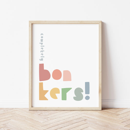 The Little Jones Completely Bonkers Print - Muted Tones