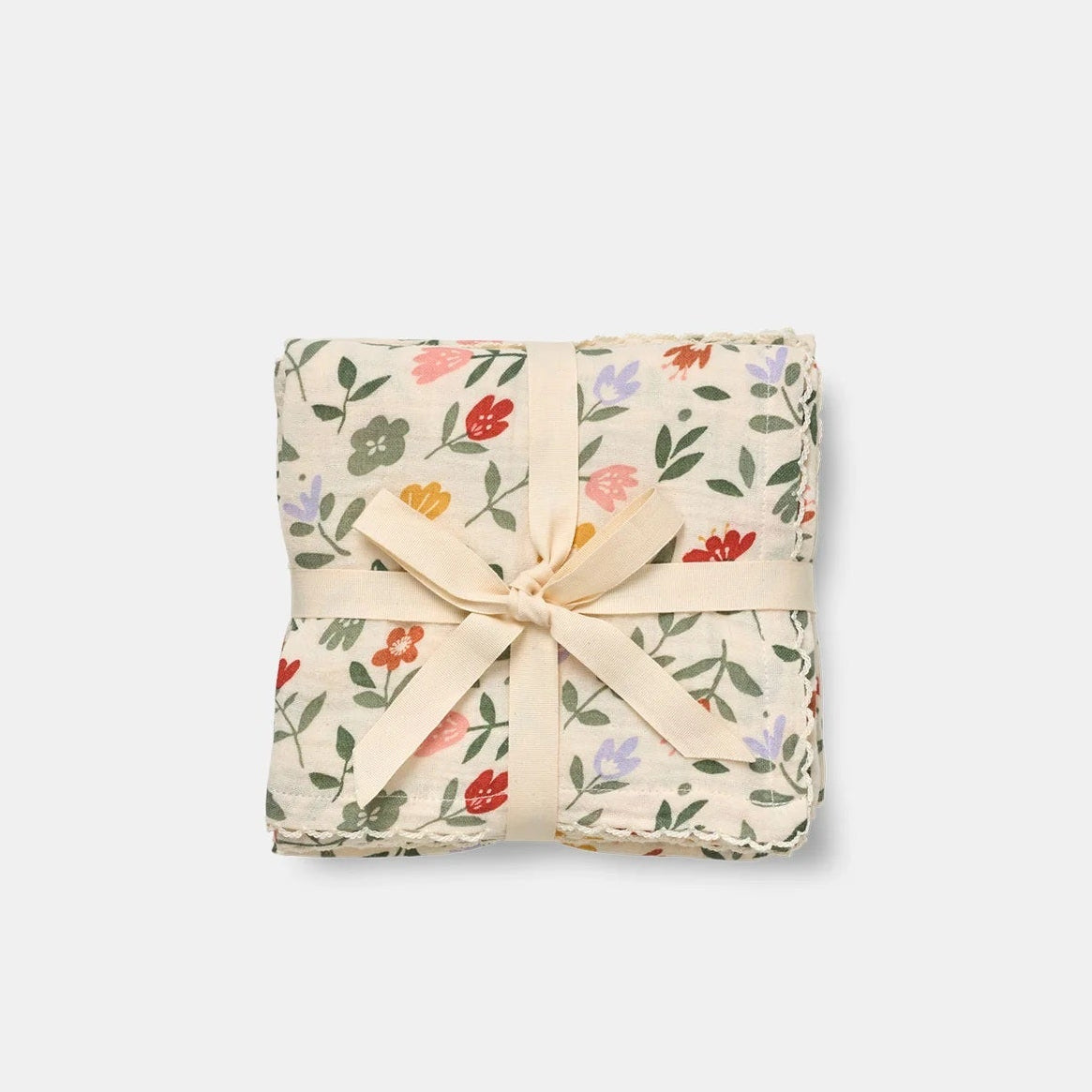 Dear April Mio 3-Pack Organic Muslin Cloths - Flower Market