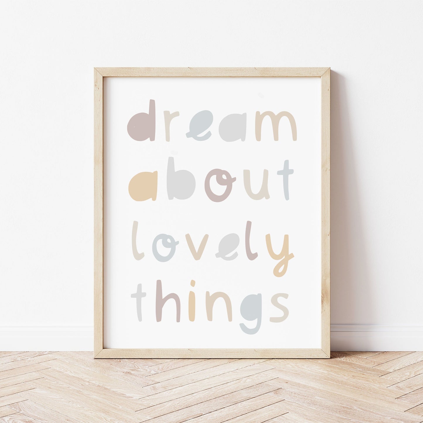 The Little Jones Dream About Lovely Things Print - Neutrals