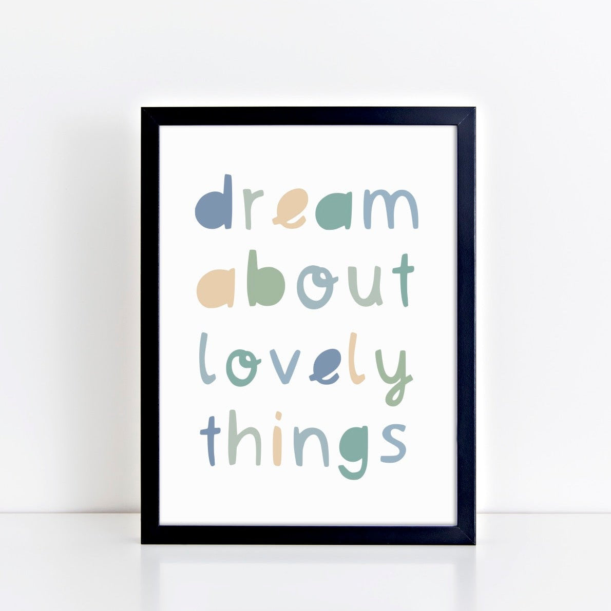 The Little Jones Dream About Lovely Things Print - Greens