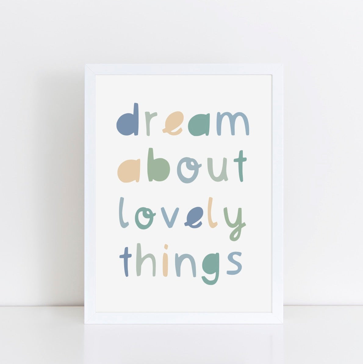 The Little Jones Dream About Lovely Things Print - Greens