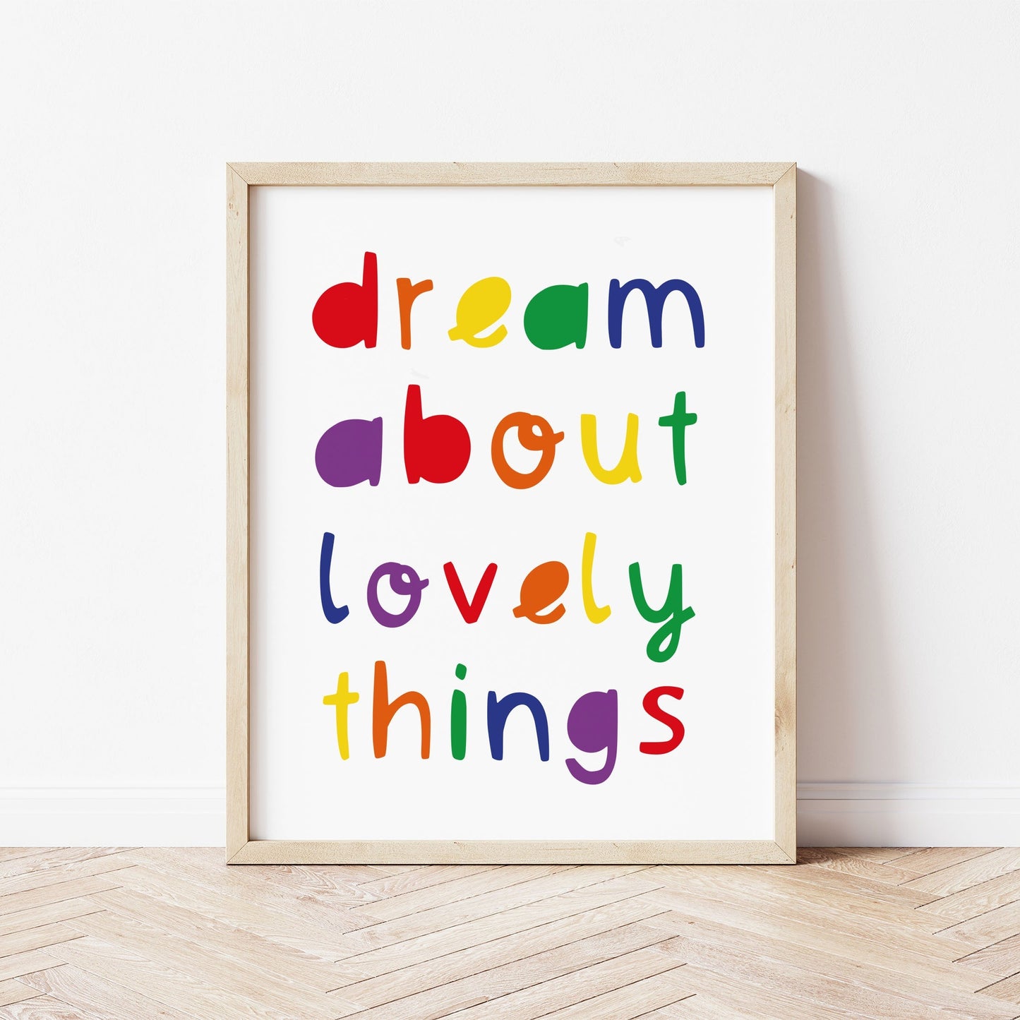 The Little Jones Dream About Lovely Things Rainbow Print
