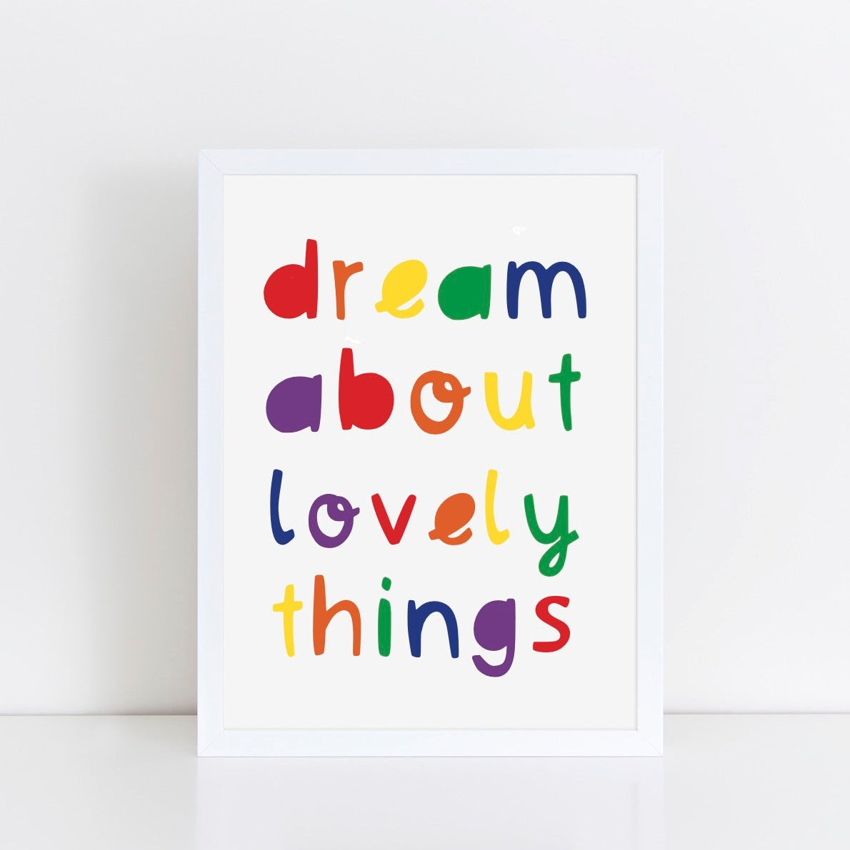 The Little Jones Dream About Lovely Things Rainbow Print
