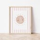 The Little Jones Boho Sunshine Print - Dusky Pink Stripes