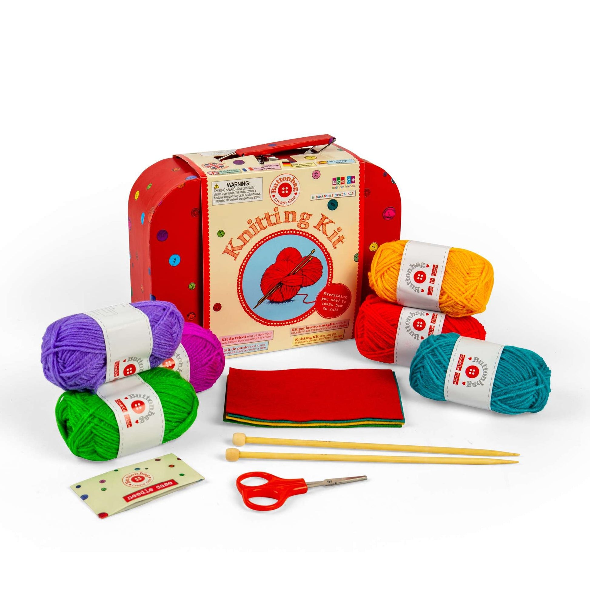 Buttonbag Knitting Kit Case Craft Kit