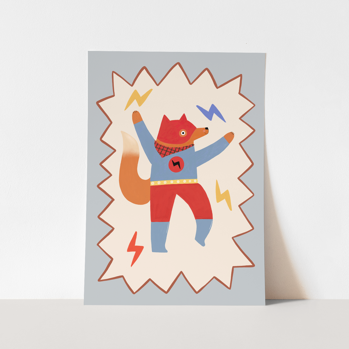 Kid of the Village Flash Tail Superhero Art Print