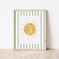 The Little Jones Sunshine Print - Green Stripes