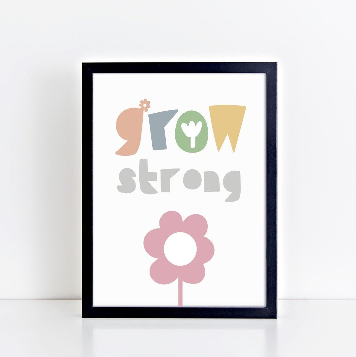 The Little Jones Grow Strong Print