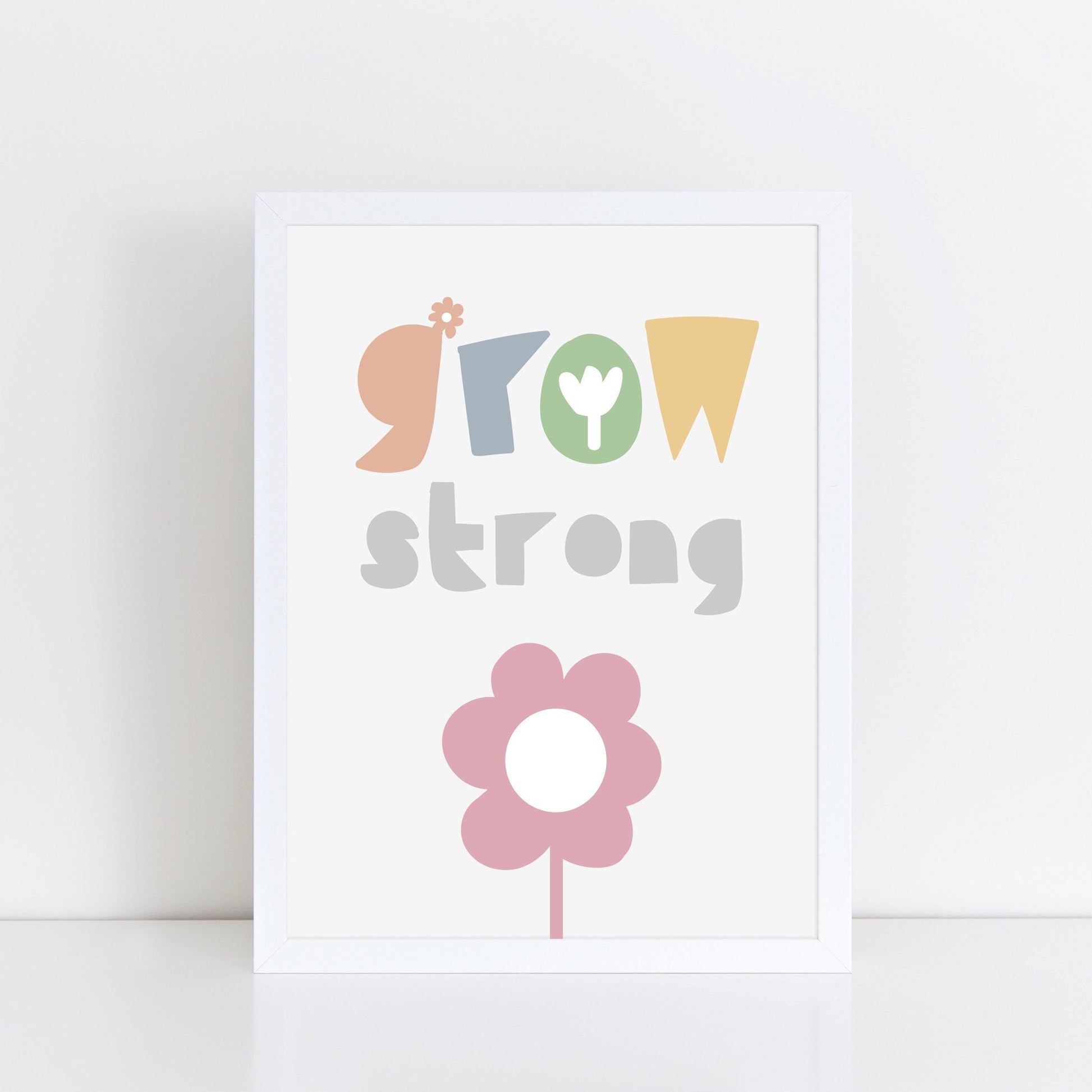 The Little Jones Grow Strong Print