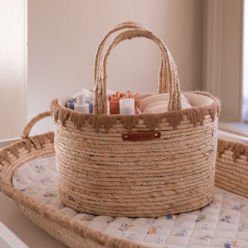 Avery Row Maize Nappy Caddy - Natural