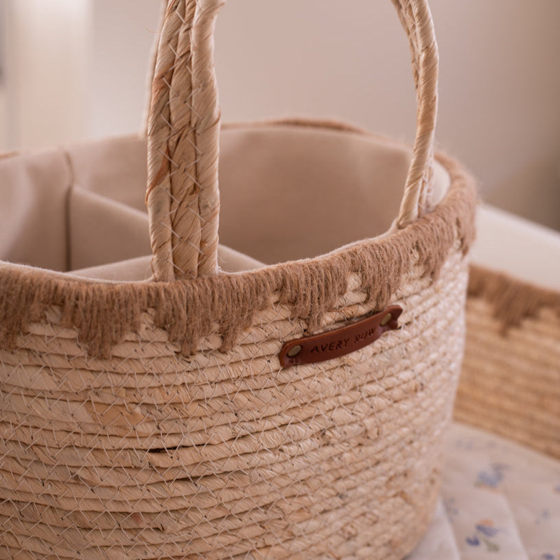 Avery Row Maize Nappy Caddy - Natural
