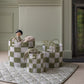 Avery Row Checkerboard Storage Basket - Set of 3 - Sage