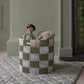 Avery Row Checkerboard Storage Basket - Large - Sage
