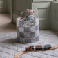 Avery Row Checkerboard Storage Basket - Medium - Powder Blue