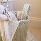 Avery Row Large Quilted Storage Basket - Riverbank/Willow
