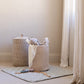 Avery Row Large Quilted Storage Basket - Nettle Scatter/Birch