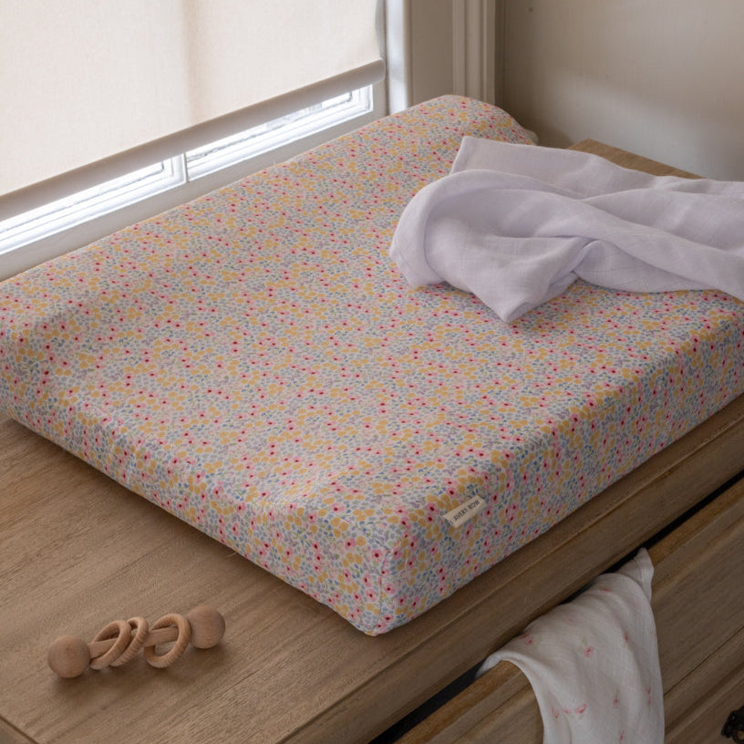 Avery Row Baby Changing Mat - Wildflower Garden