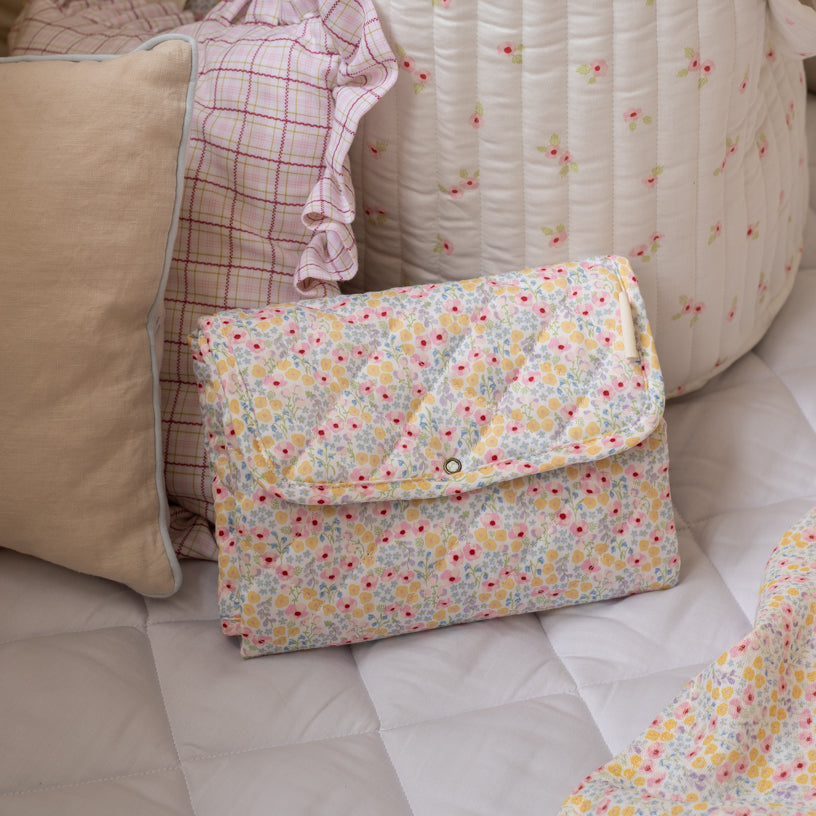 Avery Row Travel Baby Changing Mat - Wildflower Garden