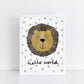 The Little Jones Happy Lion Print - Spotty Hello World