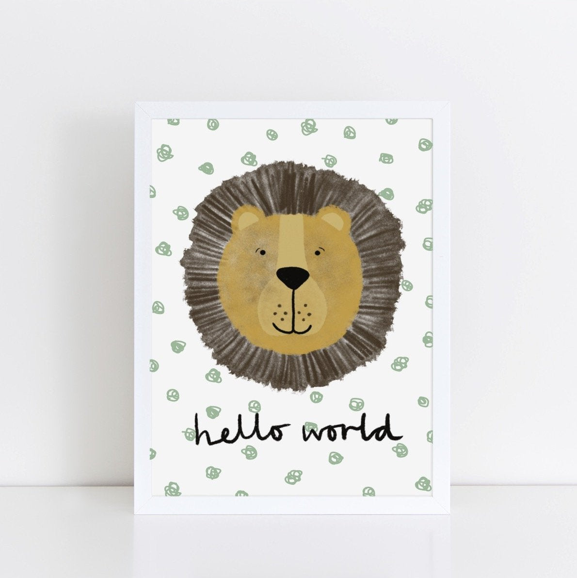 The Little Jones Happy Lion Print - Spotty Hello World