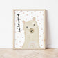 The Little Jones Happy Llama Print - Spotty Hello World