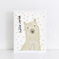 The Little Jones Happy Llama Print - Spotty Hello World