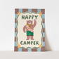 Kid of the Village Happy Camper Art Print