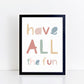 The Little Jones Have All The Fun Print