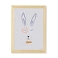 Hector Hare Kids Art Print by Hibou Home