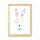 Hector Hare Kids Art Print by Hibou Home