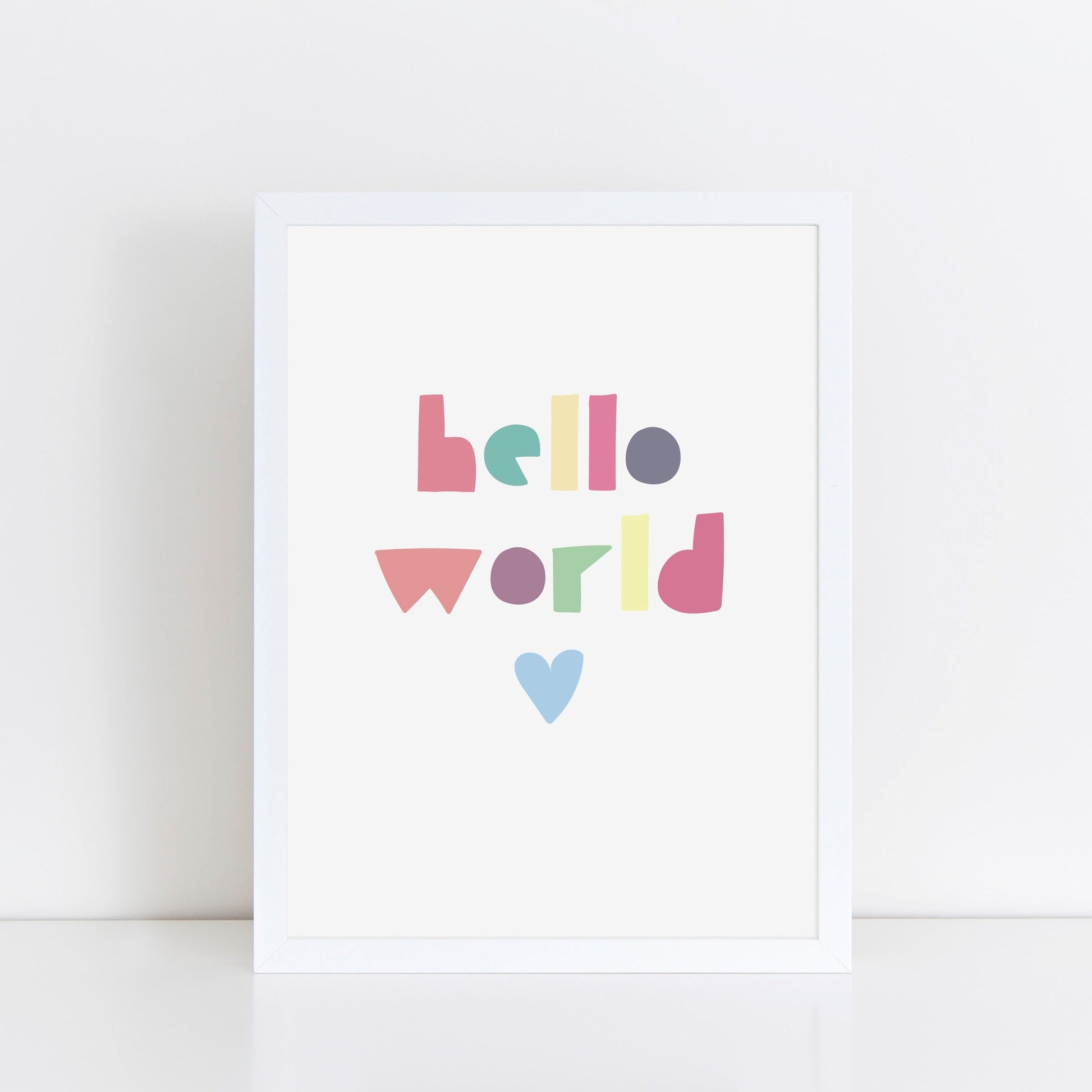 The Little Jones Hello World Print - Brights