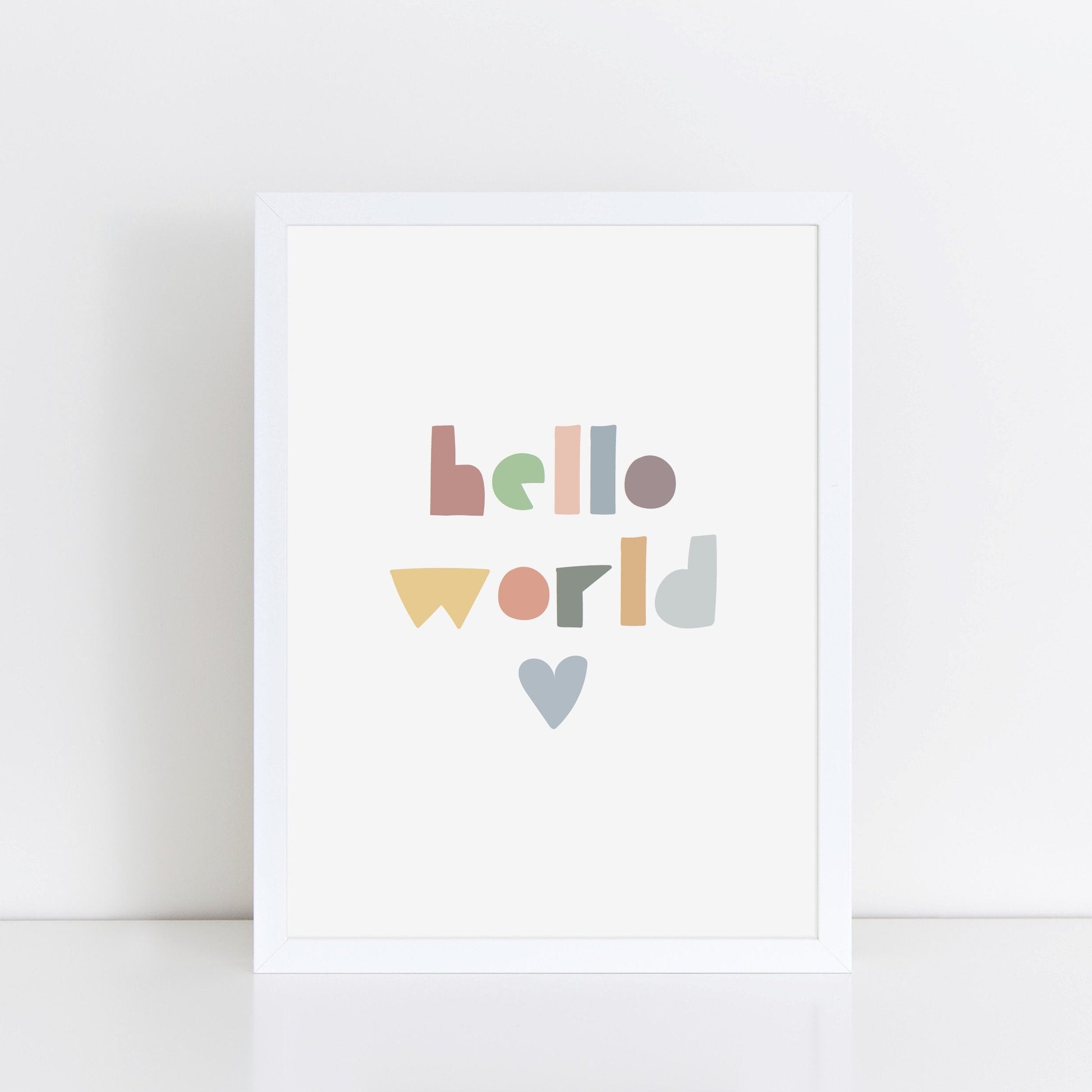 The Little Jones Hello World Print - Muted