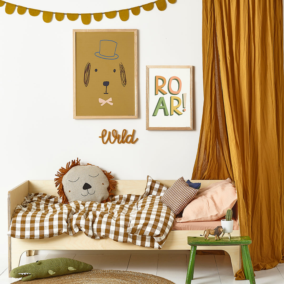 Bruno Dog Art Print by Hibou Home