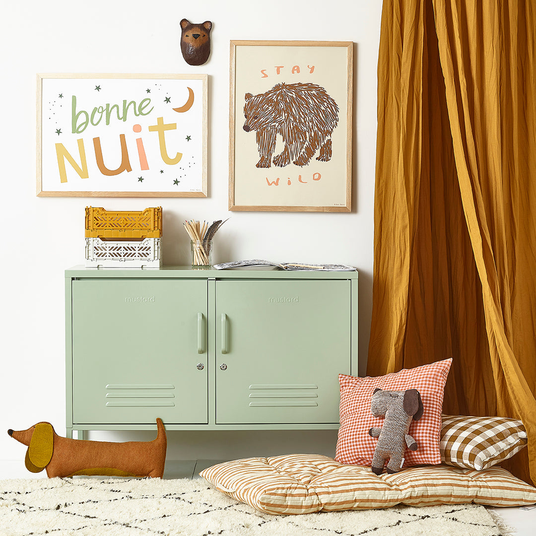Stay Wild Kids Art Print by Hibou Home