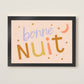 Bonne Nuit Kids Art Print by Hibou Home
